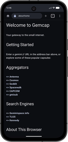 Gemcap app screenshot showing feed view