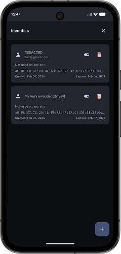 Gemcap app screenshot showing menu and sections